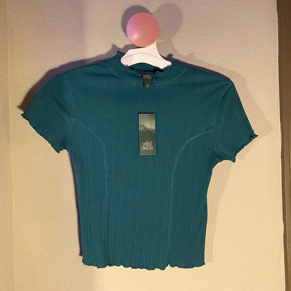 Emerald green fitted top